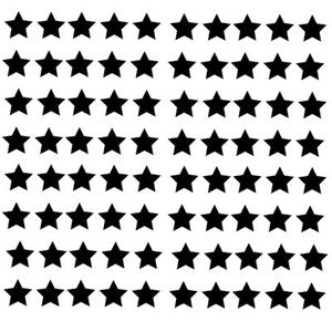 Set of small five-point stars pattern in black and white, for SVG digital download
