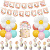 Hippie Chic Fest: Groovy Daisy Flower Birthday - Party Kit 10-15 Working Day Delivery