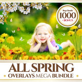Spring & flowers Overlays Mega Bundle. Photoshop editing . Mini sessions. Flowers,butterflies, Grass, Bugs. Flowers Overlays. OFFER!