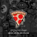 Applique Patches,Embroidery Patches,Iron on Patch,Junk Food Pizza,adventure patches,athletic patches,bum potato couch,fast food delivery