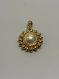 Nolan Miller Vintage Sunflower Necklace Pendant Sunflower