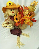 Fall/Thanksgiving Scarecrow Sunflowers Basket Shelf Sitter Approx. 28"x18" Sunflower