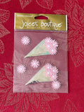 JOLEE'S PINK DAISY BOUQUET 3D STICKERS- RARE & RETIRED GREAT FOR GREETING CARDS Bouquet