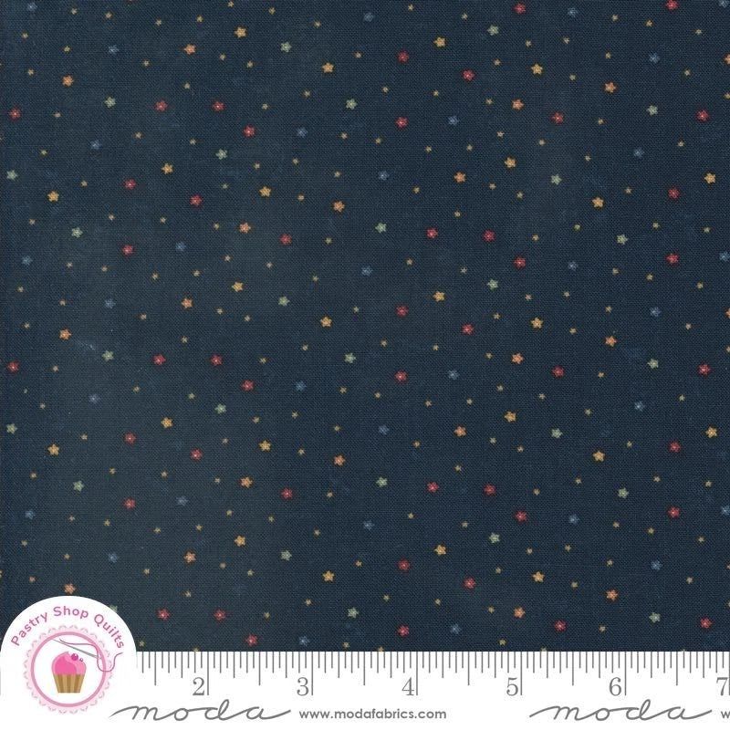 Moda DAISY LANE 9769 14 Blue Navy Floral KANSAS TROUBLES Quilt Fabric Flowering Plants