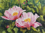 Gift Idea_Original Peony Acrylic Painting 12x16in | Canadian Artist_wall Artp Peony