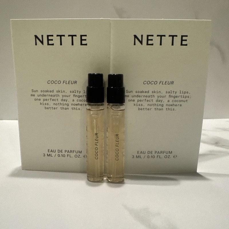 2 Nette Coco Fleur Eau de Parfum 6 mL 0.2 Oz TOTAL Spray Perfume For Women EDP
