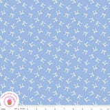 Riley Blake PENELOPE  16643S Blue Bows Quilt Fabric MY MIND'S EYE Flowering Plants