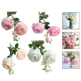 Enhance the beauty of your home with this 3head peony artificial flower Peony