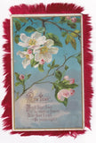 Apple blossom, Hydrangeas, flowers 2 sided Victorian Christmas card R. Tuck Hydrangea