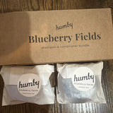 Humby Organics  2 pieces Blueberry Fields Shampoo & Conditioner Bars Bouquet