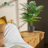 28'' Fake Plants Tall Artificial Monstera Faux Plants Indoor for Living Room Hom Green Plant