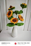 Handmade Fabric Sunflower Artificial Flower Bundle in Vase Sunflower