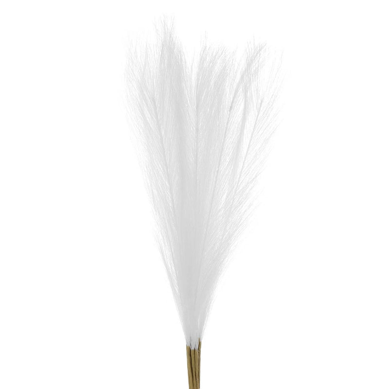 18Pcs Faux Pampas Grass,21" Fake Pampas for Wedding Decoration,White Pampas Grass