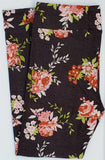 OS LuLaRoe One Size Leggings Roses Flowers on Gray NWT P62 New Roses