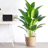 1 pc Green Leaves Potted Artificial Plant Large Banana Tree plastic fake DŽcor Green Plant
