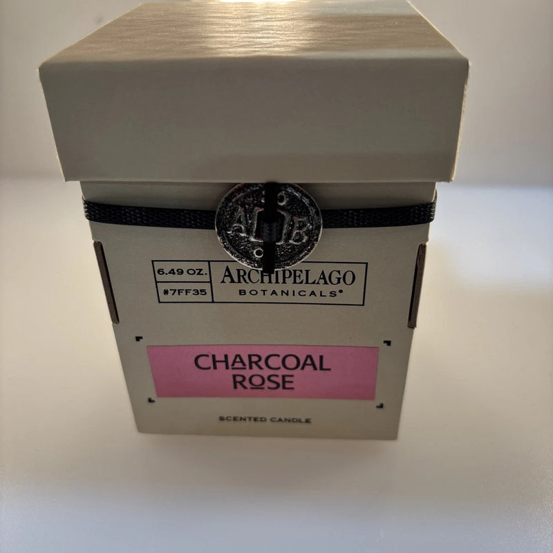 Archipelago candle Charcoal Rose Scented Candle 6.49oz Brand New Bouquet