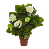 Nearly Natural 29Ó Hydrangea Artificial Silk Plant Realistic Home Decoration Green Plant