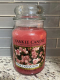 Yankee Candle Pink Carnation Large Jar 22oz NEW! Spring Floral Garden Carnation