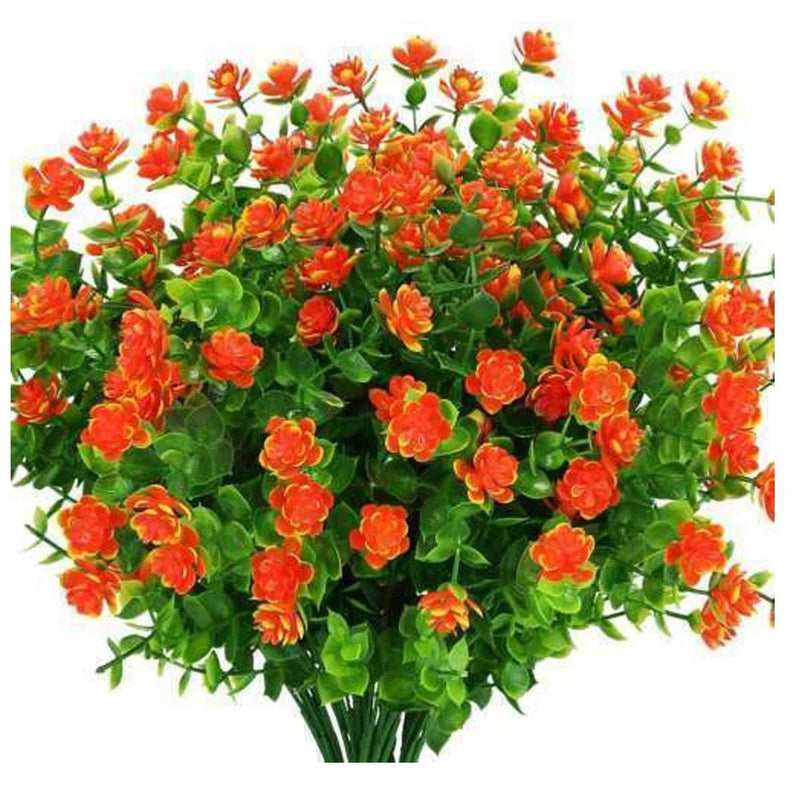 Lot Artificial Flowers Outdoor UV Resistant Boxwood Fake Plants Shrubs Decor Green Plant