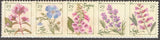 2011 US 4505-4509 Flower Herb Strip of 5 Foxglove Lavender Sage Oregano flax Flowering Plants