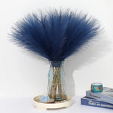 Blue Pampas Grass Decor 30 Pcs 21.7 Inch Faux Pampas Grass Bulk Artificial Dried Pampas Grass