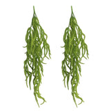 2 Pack 32Ó Artificial Hanging Plants Faux String of Pearls Plant Fake Green A... Green Plant
