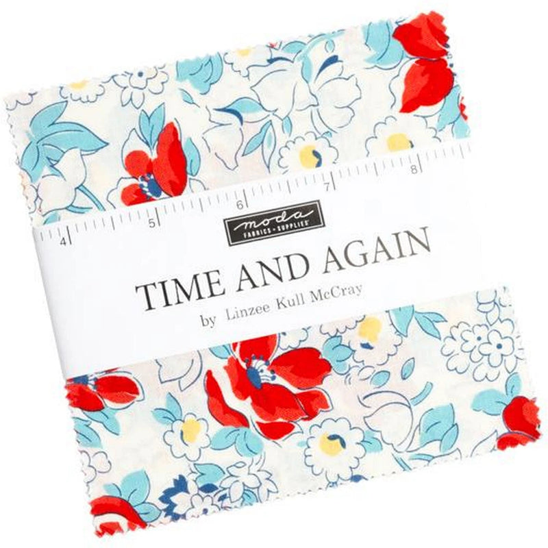 Time and Again Moda Charm Pack 42 100% Cotton 5" Precut Fabric Squares Flowering Plants