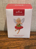 Hallmark Series Ornament Fairy Messengers #19 2023 Red Carnation Flower Fairy Carnation