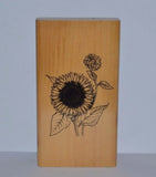 Rubber stamp - large sunflower - combined shipping Sunflower