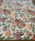 Floral Square Tablecloth square Hydrangea flower cotton hemmed edge 49x48 inch Hydrangea