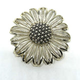 Vintage Sarah Coventry Daisy Mae Sunflower Brooch Pin Flower Gold Tone 2.5