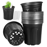 50 Pcs Pots with Drainage Holes Plastic Nursery Garden Planter Garden Plants