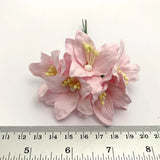 1-1/2" or 3.75cm - Lily Soft Pink  Paper Flower Wedding Scrapbook Craft LY1-2 Lily