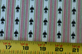 By 1/2 Yd, 36" Wide, Vintage 1940's-60's, Red & Gray Roses on Gray Cotton, D943 Flowering Plants