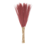 20pcs Dried Faux Pampas Grass 21" Artificial Pampas Grass Decor Wine Red Pampas Grass