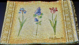 Garden Classics Iris Tulip Hydrangea Tapestry Word Pillow Fabric Piece Hydrangea