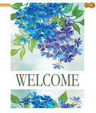 Hydrangeas Welcome House Flag Hydrangea