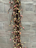 Pip Berry Garland Pink & Cream MIX 4' FULL BEAUTIFUL BERRIES Roses