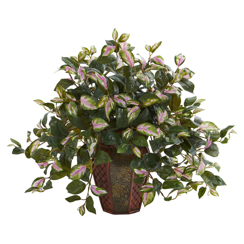 Nearly Natural Hoya Artificial Plant In Decorative Planter Realistic Home Decor Green Plant