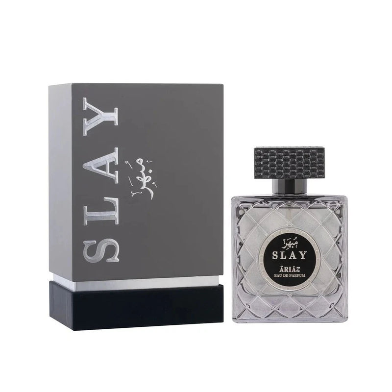 Eau De Parfum Men SLAY by ARIAZ 100ml  Woody Aromatic +6 Free Samples EDP