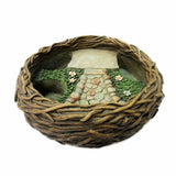 Mini Fairy Garden Bird Nest Planter Pot For DYI Decorative Miniature Fairyland Garden Plants