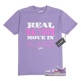 Dunk Lilac Bloom Pink Beyond Hydrangeas Lavender White T Shirt to Match REAL Hydrangea
