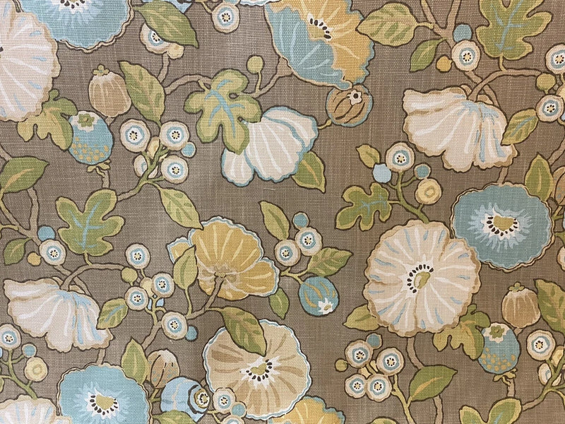 Hip Dove Print Fabric Drapery/Upholstery Flowering Plants