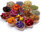 16 Bags Natural Dried Flower Herbs Potpourri Sachets For Diy Craft And Skincare Dried Flower