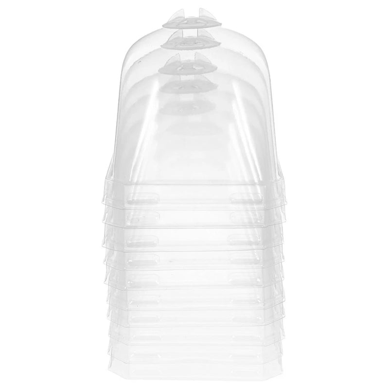10 Pcs Plastic Clear Dome Covers for Plants Garden Cloche Humidity Garden Plants