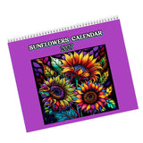 Sunflowers Calendar 2027: 12 Different Images, Floral, Hand Designed Sunflower