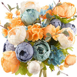 FiveSeasonStuff Vintage Artificial Peonies Silk Flowers and Hydrangeas for We... Hydrangea