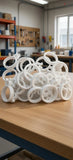 2.5Ó Garden Plant Support Clips 30 Pack Stem Clamp Vine Holder White Garden Plants