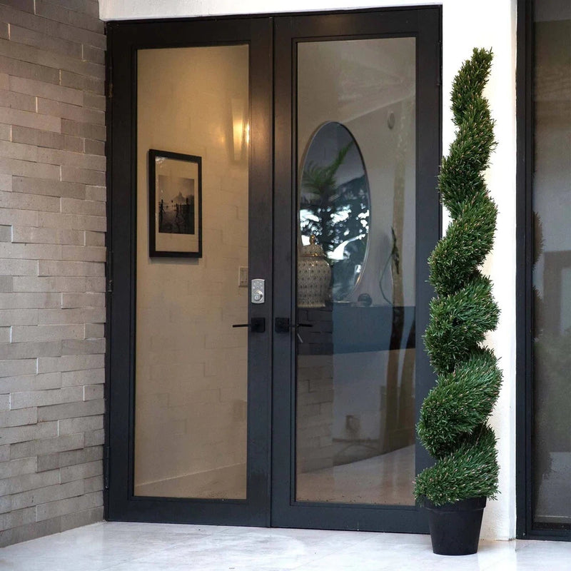 7Õ Artificial Topiary Rosemary Spiral Tree UV (Indoor/Outdoor). Retail $489 Green Plant