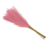 Faux Pampas Grass Fake Pampas Grass Decor, 21"/55cm / Rose / 20 Pcs Pampas Grass